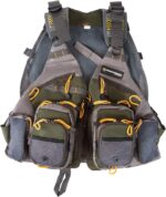 Fishing Vest - Lightweight Adjustable Nylon and EVA Foam Tackle Organizer Jacket for Lake, Stream, and Pond Fishing by Wakeman Outdoors - Image 6