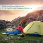 Foam Sleeping Pad - Lightweight 0.5-Inch Mat for Camping, Cots, Tents, Backpacking, and Yoga - Non-Slip and Waterproof with Handle by Wakeman (Black) - Image 3