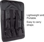 Wakeman Outdoors Stadium Seat Chair- Bleacher Cushion with Padded Back Support, Armrests, 6 Reclining Positions and Portable Backpack Carry Straps (Black) - Image 5