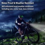 Bike Light-LED Front Bicycle Headlight-Bright USB Rechargeable Handlebar Lamp, 360° Mobility, Detachable, Compact for Road Safety by Wakeman Outdoors - Image 4