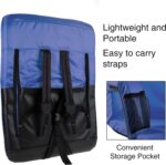 Wakeman Outdoors Wide Stadium Seat Chair Bleacher Cushion- Padded Back Support, Armrests - Image 5