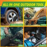 Folding Multitool Shovel, Pickaxe and Saw with Included Pocket Knife and Carry Bag- Survival Tool Camping, Hiking and Emergency by Wakeman Outdoors - Image 4